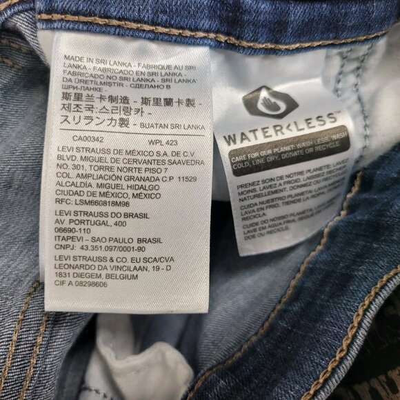 Levis Classic Boot Cut Womens Jeans Denim Plus Size 22W 22 43" Waist - Picture 5 of 6